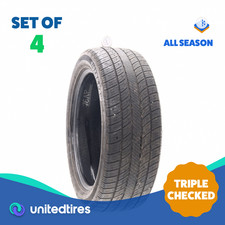 Set Of 4 Used 24550r20 Uniroyal Tiger Paw Touring As 102v - 6-732 Set Of 4 Used 24550r20 Uniroyal Tiger Paw Touring As 102v - 6-732