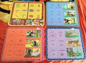 VINTAGE • COLLECTION OF CHILDRENS SESAME STREET LEARNING PUZZLES
