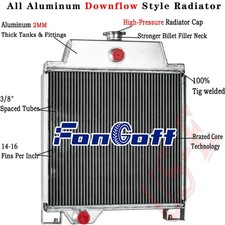 3Row Radiator Fit John Deere JD300 JD301 820 920 1020 1120 AT20797 Tractors