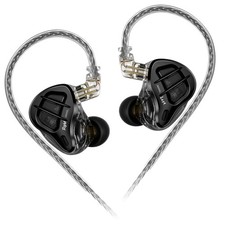 KZ ZAR in-Ear Monitor 7BA 1DD Hybrid Drivers Gaming Earbuds No Mic, Black