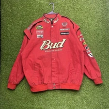 Chase Authentics NASCAR Budweiser Dale Earnhardt Racing Jacket Mens 3XL XXXL