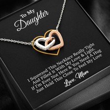 To My Daughter Necklace, Gift for Daughter from mom, Daughter mother Necklace