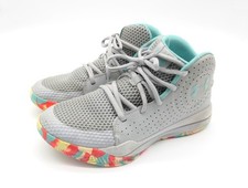 Under Armour Jet Youth Kids Size 1Y 3022122-102 Gray Basketball Shoes size 5Y