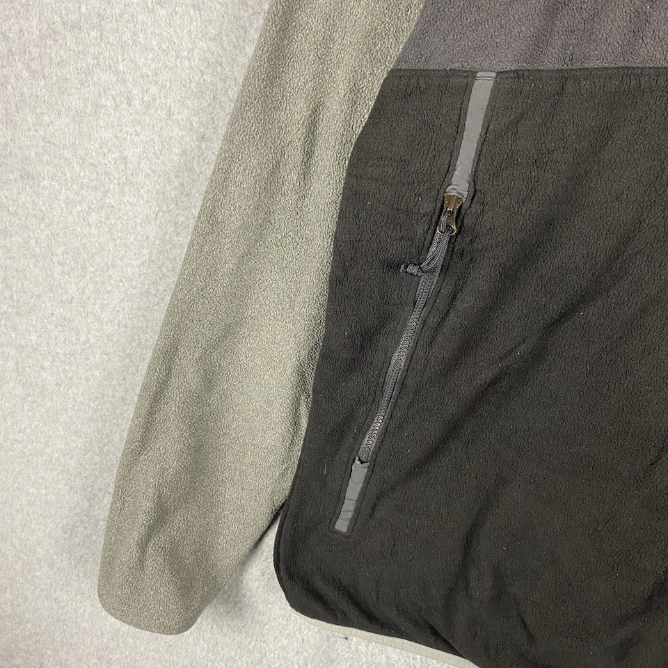 North Face Fleece Jumper Mens M Grey 1/2 Zip Pullover Outdoor Explorer Polyester - Image 2 of 4