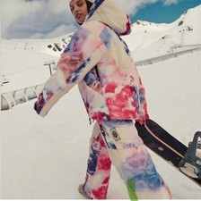 2 Pieces NWT Free People Movement On The Ascend Ski Pants  Jacket Pink Blue