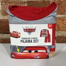 Disney Pixar Cars Toddler Boys 2 Piece Pajama Set Lightning Mcqueen 95 size 2T