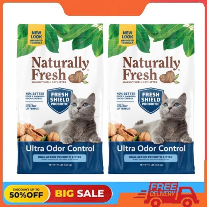 2 Pack Naturally Fresh Ultra Odor Control Multi Cat Clumping