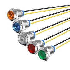 Gebildet 5Pcs 10mm 110V-220VAC LED 5 Count (Pack of 1), Multicolored 110V
