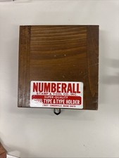 Ideal Numberall Upper Case Alphabet & Numbers Steel Stamps (FULL SET) W/ Holder