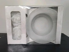 Floating Candle Frosted Glass Bowl & Fragranced Floating Candles Gift Collection