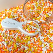 FAKE Halloween Candy Corn Themed Polymer Clay Sprinkle Mix NOT EDIBLE  D43-17