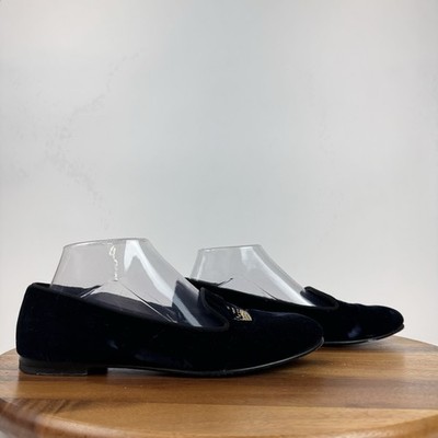 Mens Church's Sovereign Navy Blue Velour Velvet Slippers Loafers