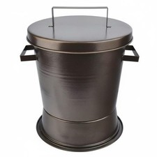 Charcoal Smothering Container Heat-Resistant Metal Charcoal Smothering Bin