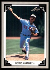 Dennis Martinez 1991 Leaf #274 Expos MLB READ FREE SHIPPING AutographDen