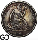 1861-O CSA Obverse, Seated Liberty Half Dollar, WOW, Ultra RARE Find, AU++ Key