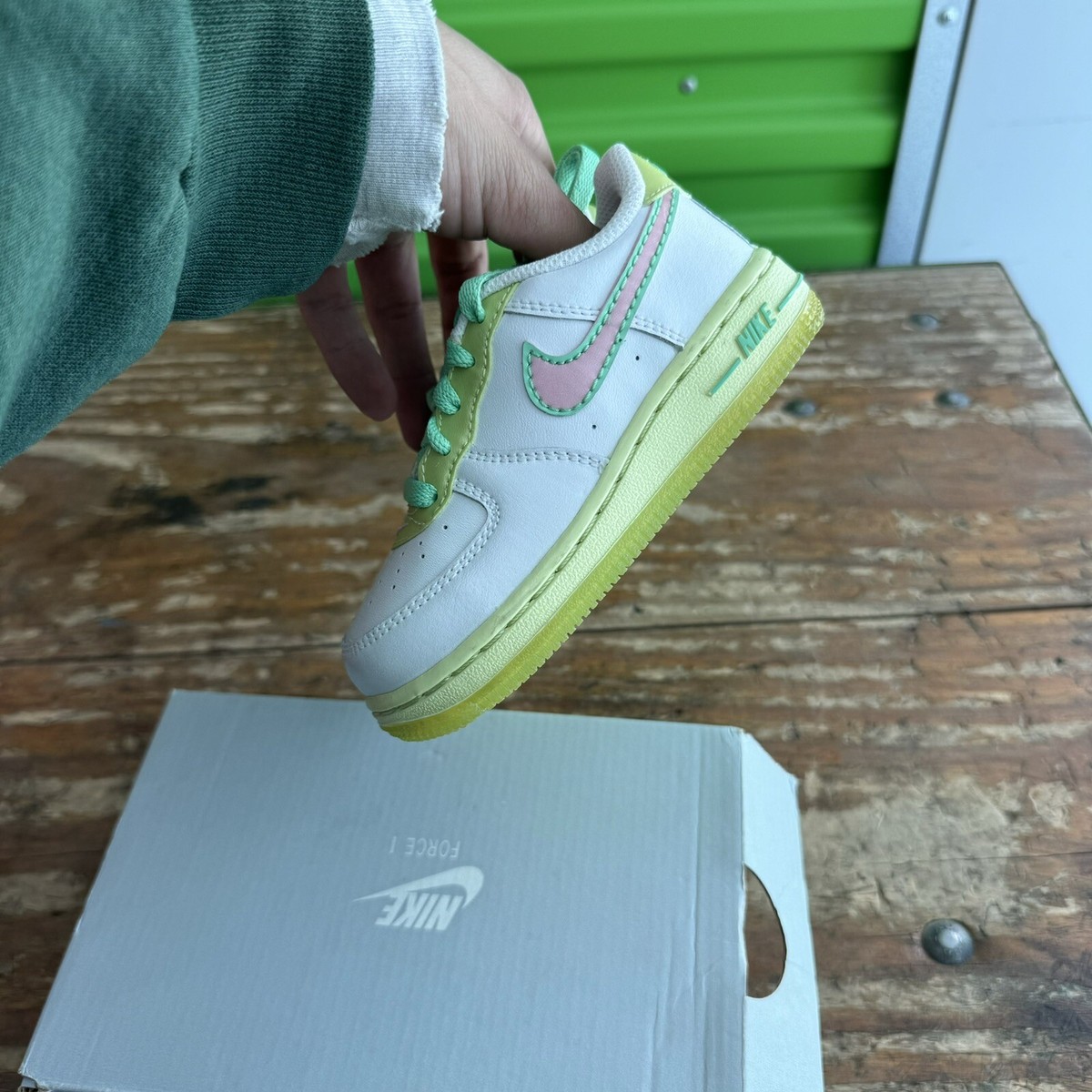 Vintage Nike Air Force 1 Perfect Pink Lime DS New In Box 314221