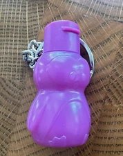 Tupperware Penguin Design Collectible Keychain Purple New