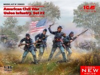 Icm 1/35 Kit Actionfigur Militari American Civil War Union Infantry Set 2 Auto