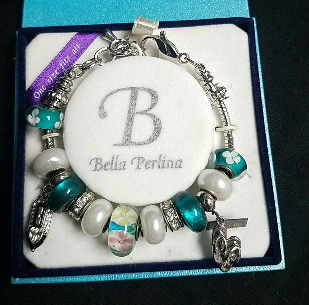 Bella Perlina Make It Personal Slide Charm Bracelet With Ship and