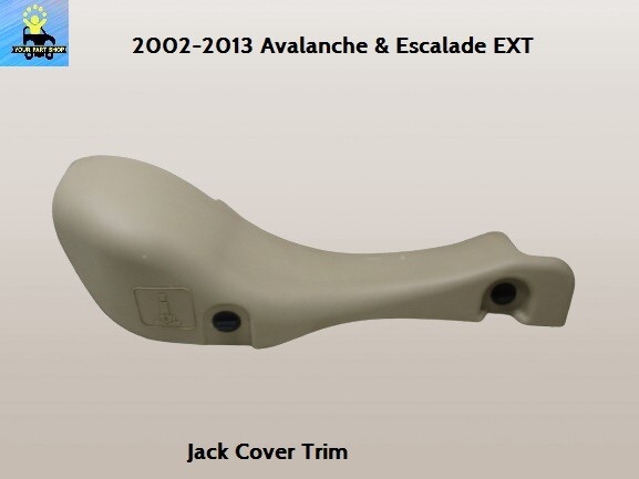 15188376 02 to 13 Avalanche Escalade EXT Rear Spare Tire Jack Trim