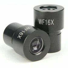 2pcs Biological Microscope WF16X Wide Field Angle Eyepiece 23.2mm Mounting Size