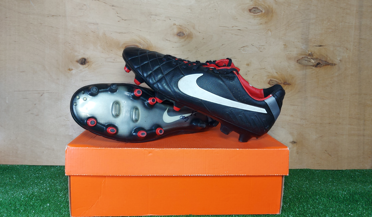 Nike Tiempo Legend Ⅳ FG 454316 010 Black boots Cleats mens