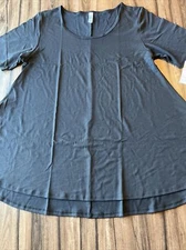 Lularore Perfect T Tunic 🦄 Unicorn Full Shirt New Solid Black Medium 12/18 M