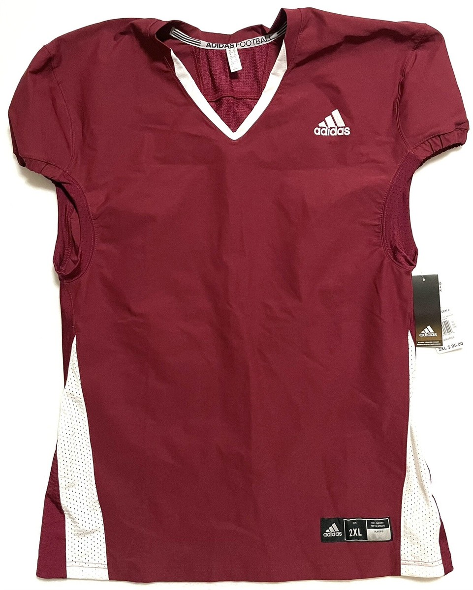 Adidas Men's American Football Jersey Maroon With White Size 2XL