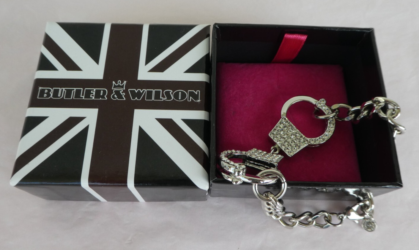 Bracelet argenté Butler & Wilson en strass sous écrin collector à offrir