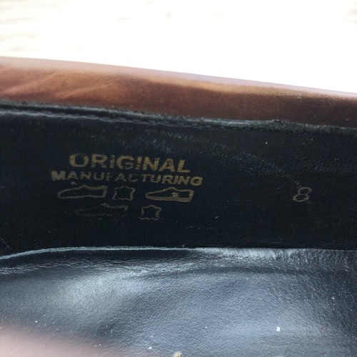 Paul Evans Penny Mocasines Para Hombres 8 Zapatos Sin Cordones de Cuero Marrón - Imagen 11 de 13