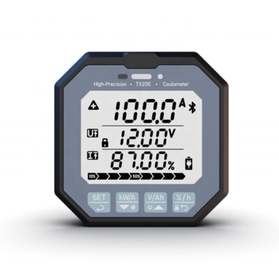 8-120V 350A LCD Electrical Bluetooth Battery Monitor Charge Discharge Indicator