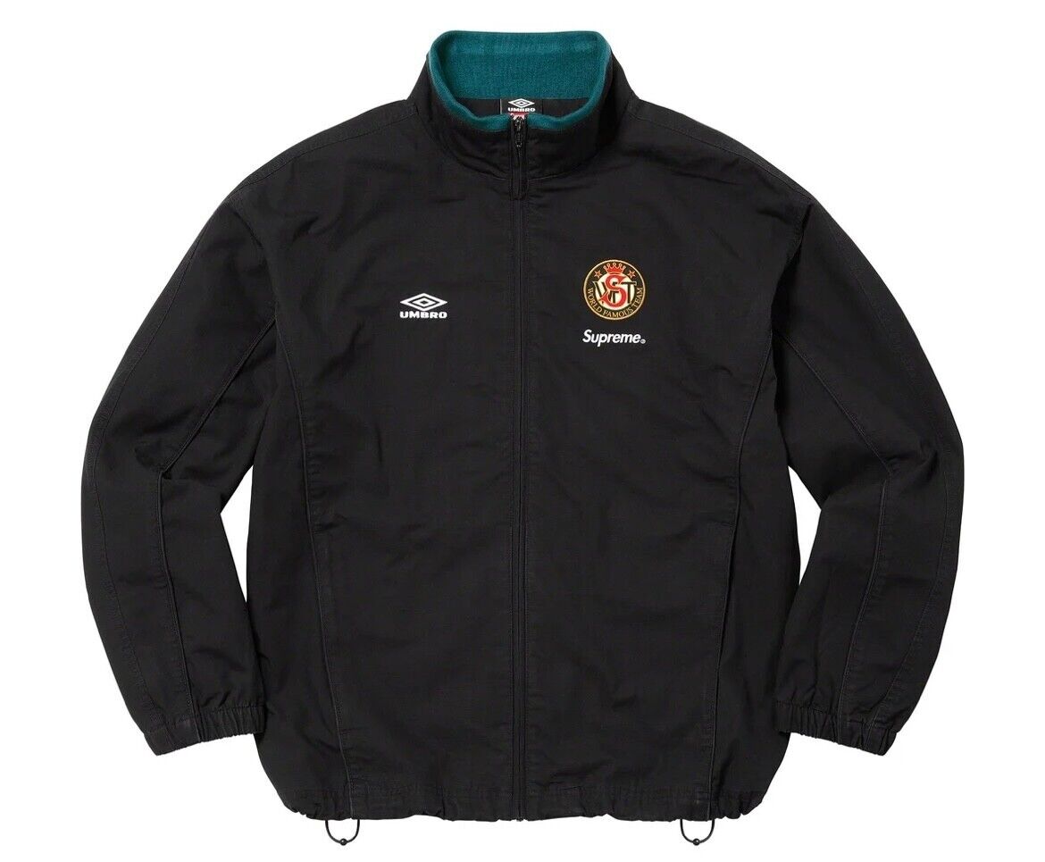 Supreme Umbro Cotton Ripstop Track Jacket Black L in Hand | eBay