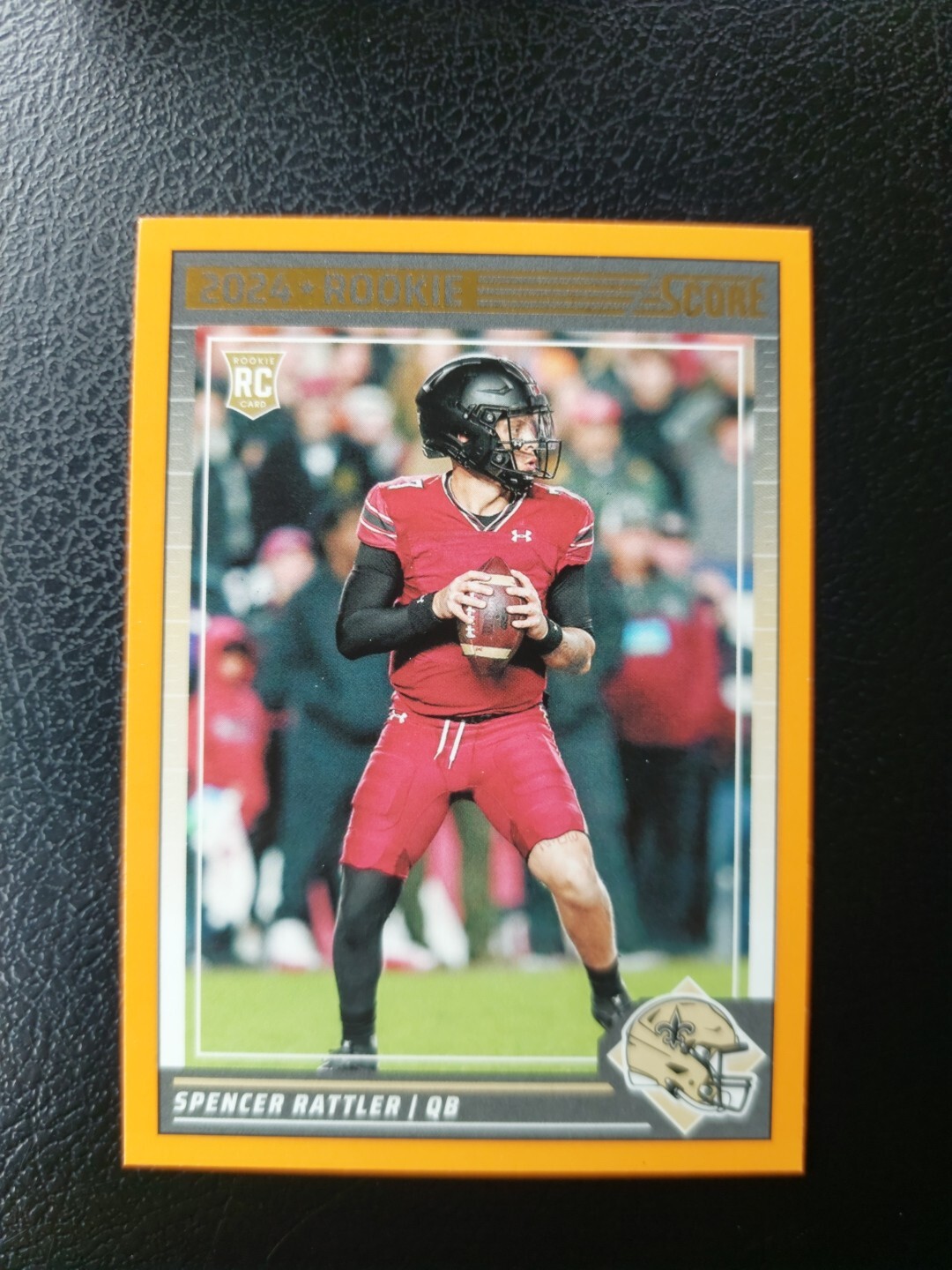 2024 Score Spencer Rattler Orange Parallel RC#345