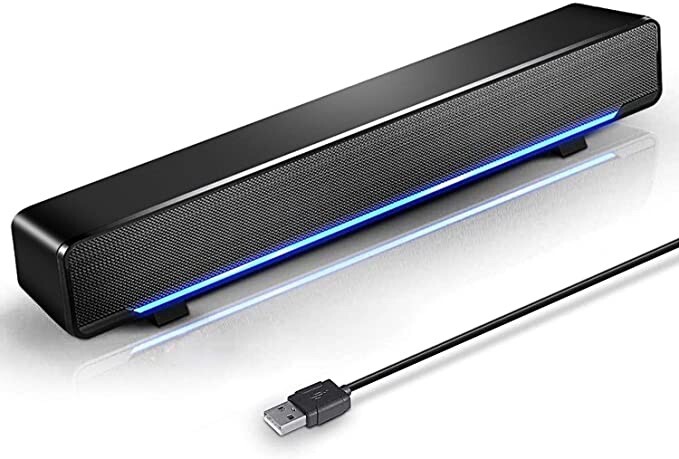 Marboo Soundbar, USB Powered Sound Bar Speakers for Computer Desktop Laptop PC-image