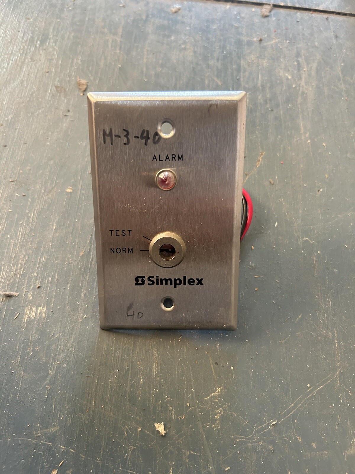 2098-9806 SIMPLEX REMOTE TEST STATION, RED LED, KEY SWITCH | eBay
