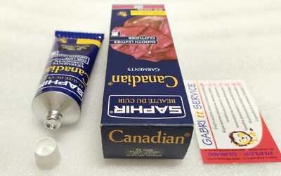 SAPHIR CANADIAN 75ML GLOSSY TOTAL BEEWAX RENEWS SHOES SOFAS LEATHER LEATHER