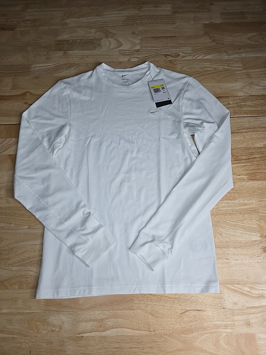 long sleeve white shirt nike