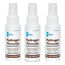 Globe Hydrogen Peroxide 3% First Aid Antiseptic Topical Solution Spray  (3 Pack)