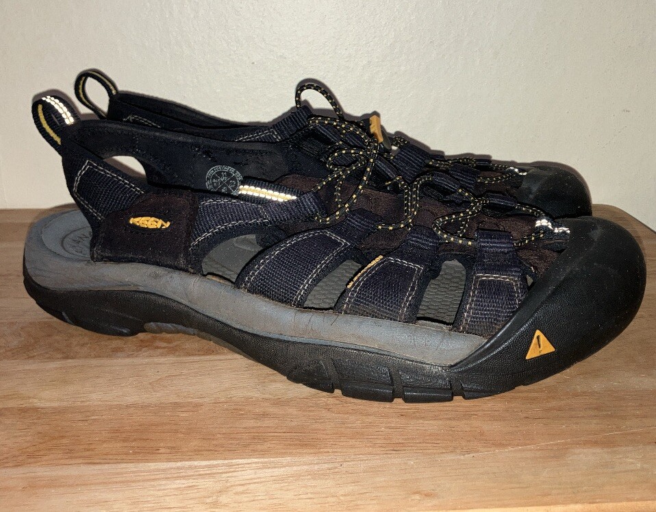 Sandali acqua Keen Newport H2 punta chiusa uomo taglia 11 nero grigio trekking trail