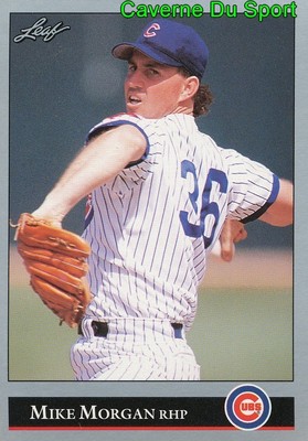 204 MIKE MORGAN CHICAGO CUBS BASEBALL CARD LEAF 1992