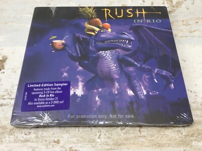 RUSH Rush In Rio limited edition sampler promo CD 6 tracks Geddy Lee Neil Peart 
