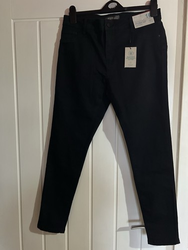 Denim Co BNWT Black Push Up Mid Rise Denim Jeans Stretch Brand New Size 16