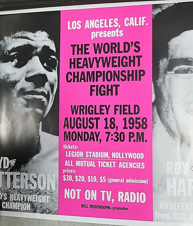 1950's Pro Heavyweight Boxer Roy Harris Signed Fight Poster (1933-2023) - Image 4 of 4