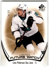 Lane Pederson 2021-22 SP Authentic Future Watch Limited Gold Rookie /99 #108 San
