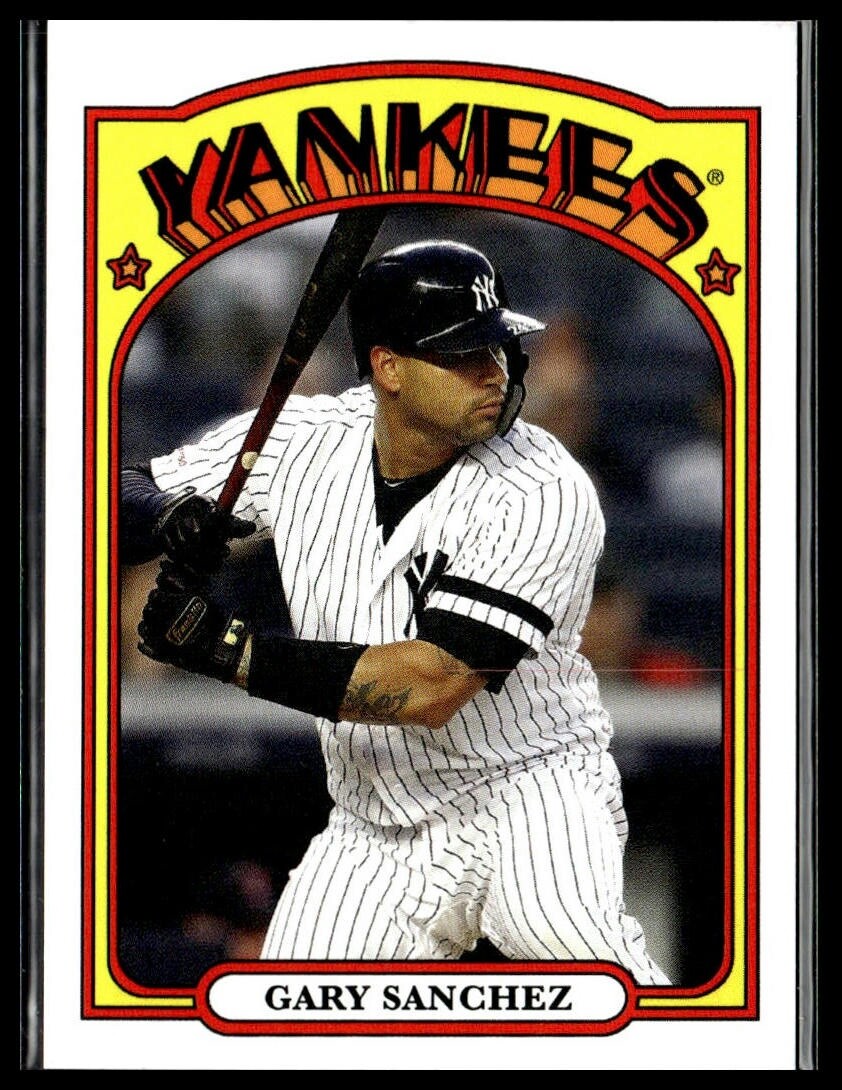 2019 Topps Throwback Thursday #TBT 134 Gary Sanchez New York Yankees PR 1031