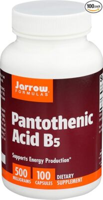 Jarrow Formulas, Inc. Pantothenic Acid B5 500 mg 100 Veg Caps