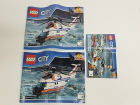 Lego City 60166 Heavy-duty Rescue Helicopter (4-5 Pieces Missing) With Manuals