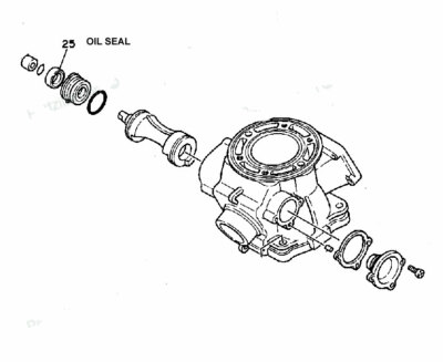 Yamaha YZ 250 (1986-1998) YZ 125 (1982-1991) Cylinder Powervalve