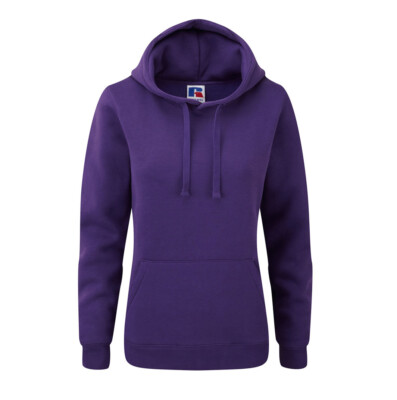 Russell Damen Hoodie Lila - Ladies' Authentic Hooded Purple Sweat