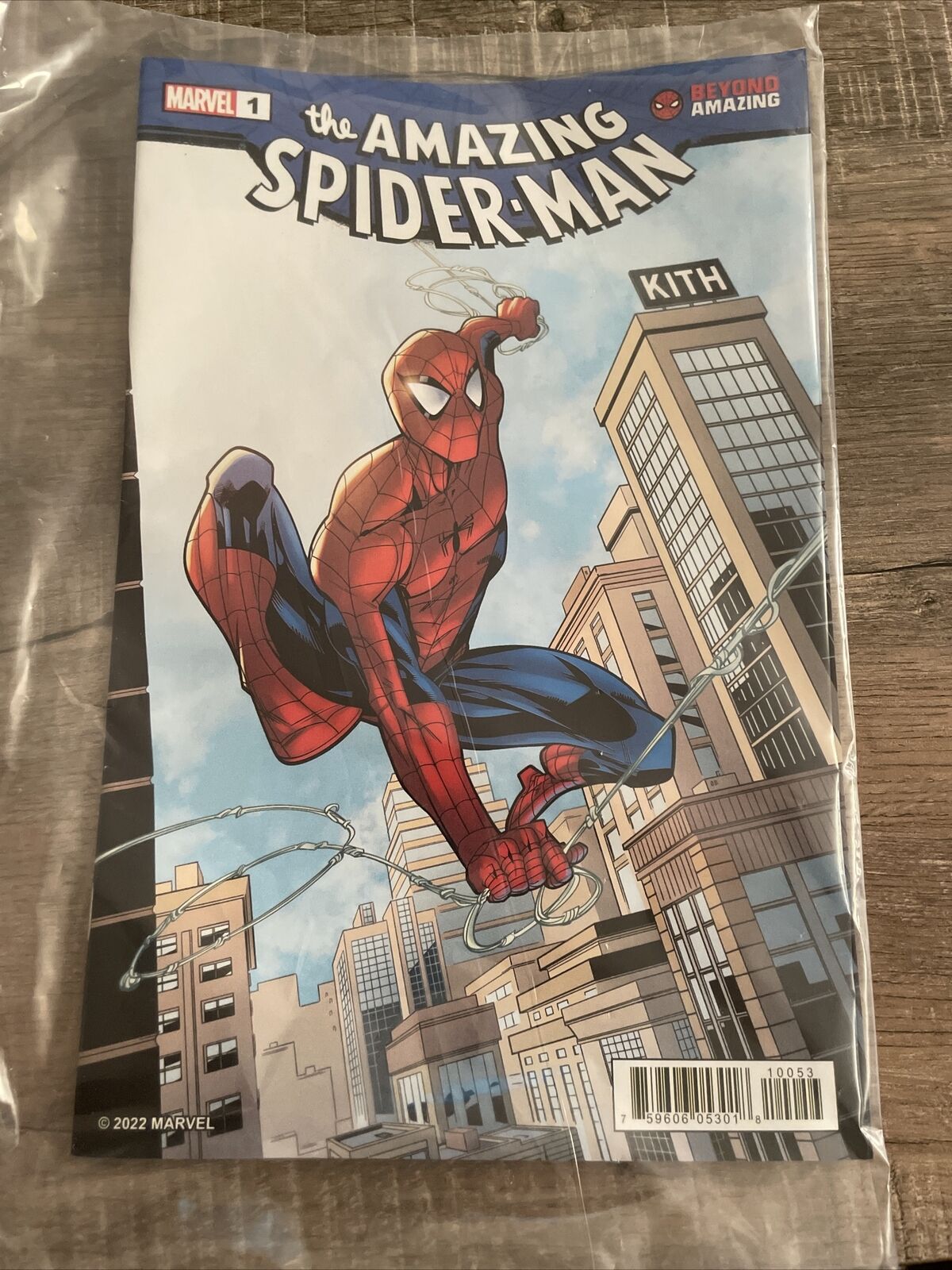 Marvel x Kith Spider-Man Web Logo Tee Size XLarge XL In Hand